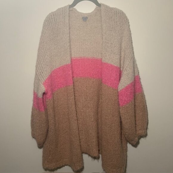 aerie Sweaters - Aerie Women's Oversized Slouchy Boho Cabin‎ Fuzzy Knit Cardigan Sweater - Size M